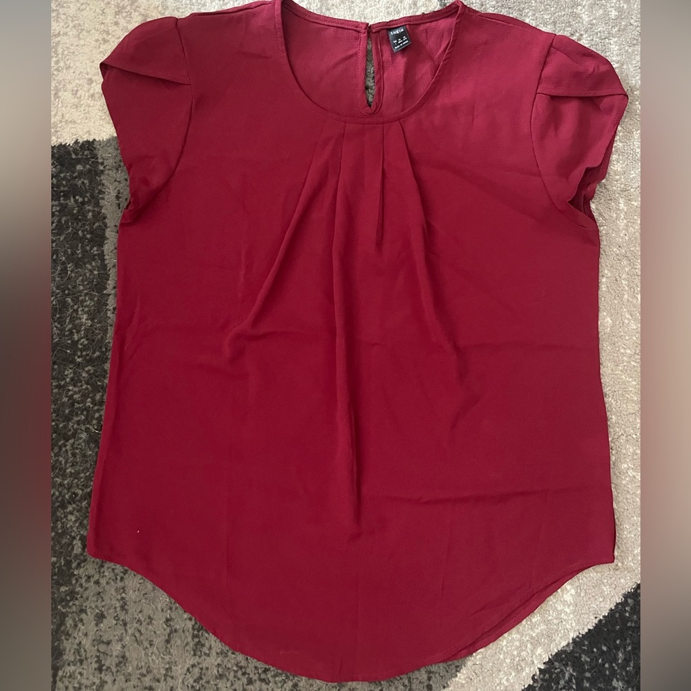 Red blouse